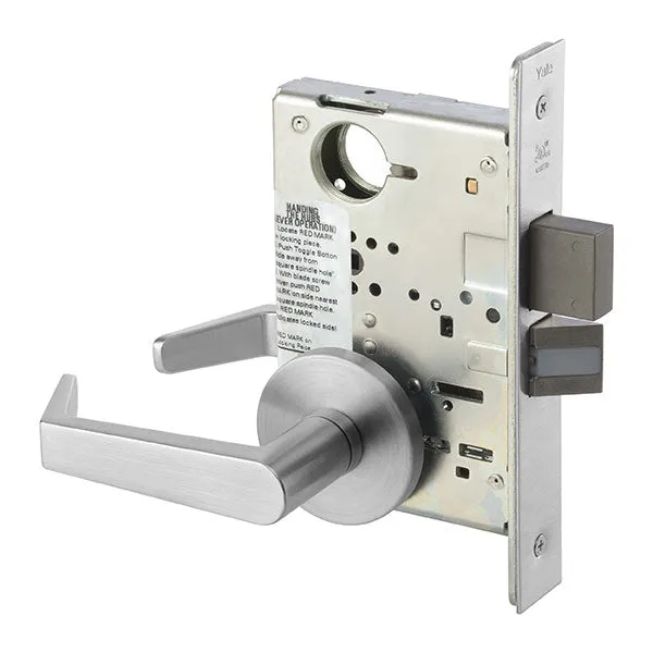 Accentra (formerly Yale) AUR 8822FL Dormitory/Exit Mortise Lock with Augusta Lever, Standard Rose