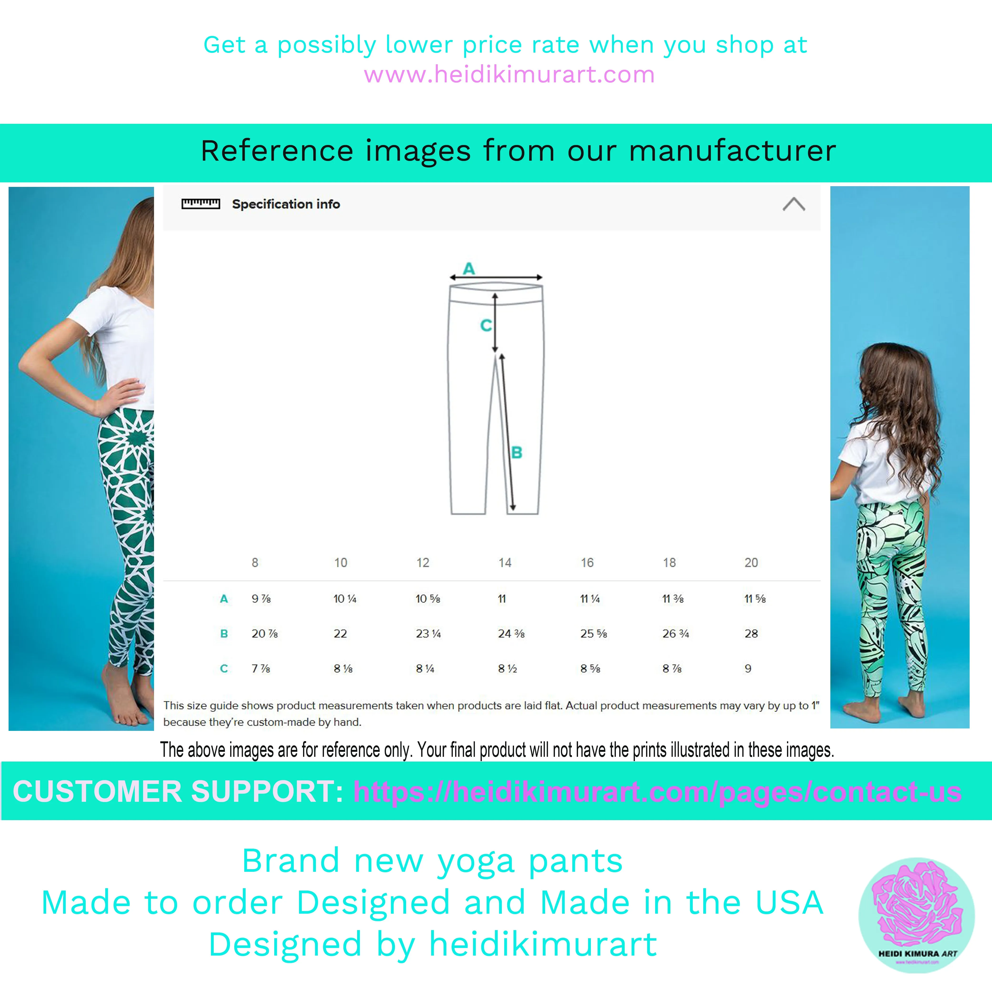 Brown Light Yellow Dense Stripe Print Youth Leggings Tight Pants- Made in USA/ EU