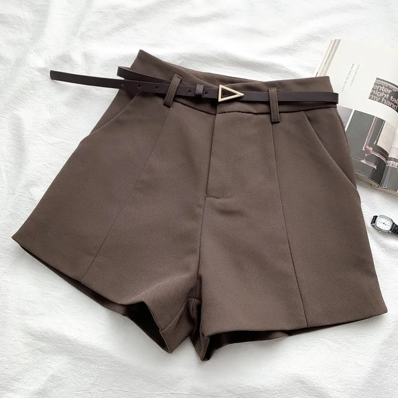Casual A-line High Waist Vintage Shorts