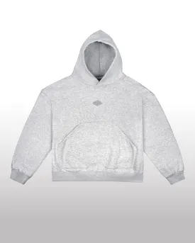 DIVENTION Rhombus Hoodie Light Grey