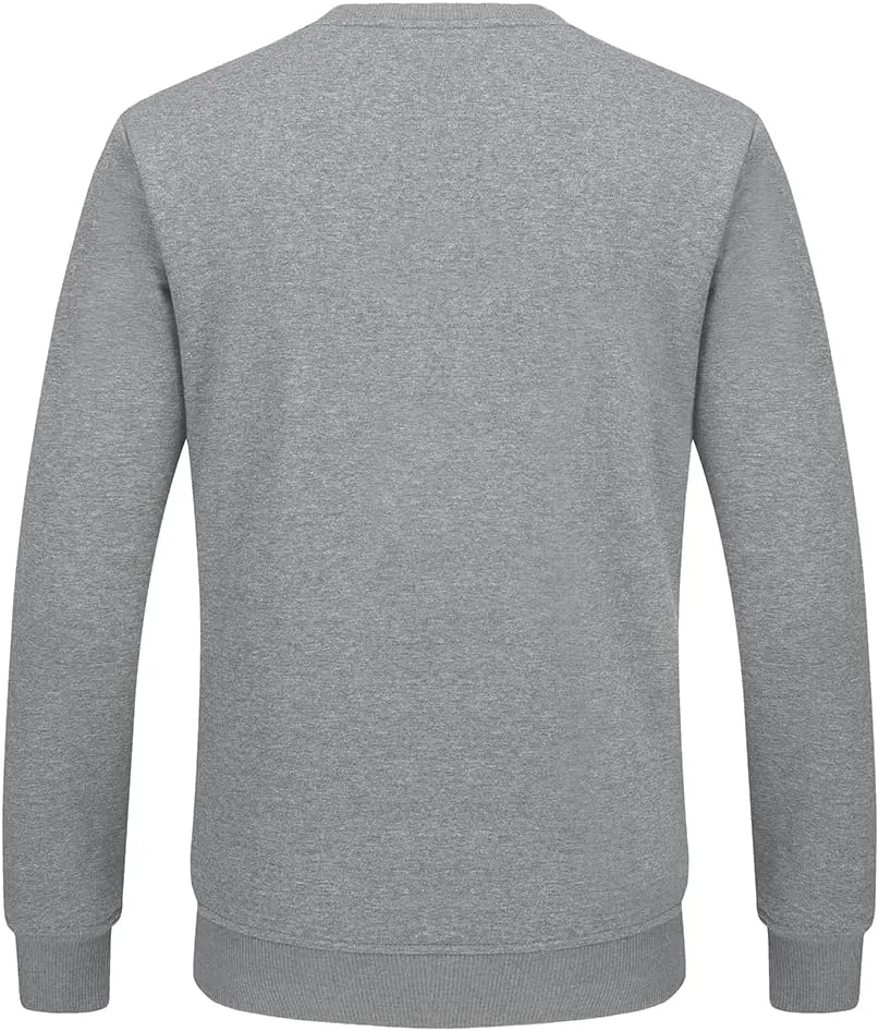 FASKUNOIE Men's Fleece Sweatshirts Warm Sherpa Lined Heavy Thicken Underwear Winter Crewneck Pullover Tops Shirts