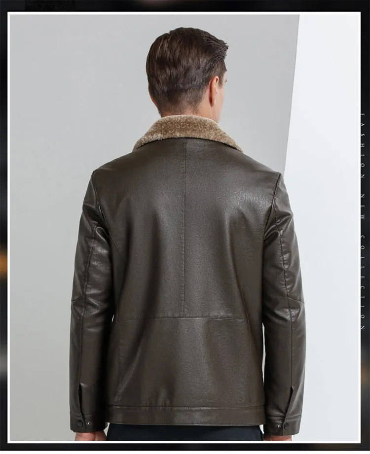 Funki Buys | Jackets | Men's Leather Luxury Sheepskin Jacket