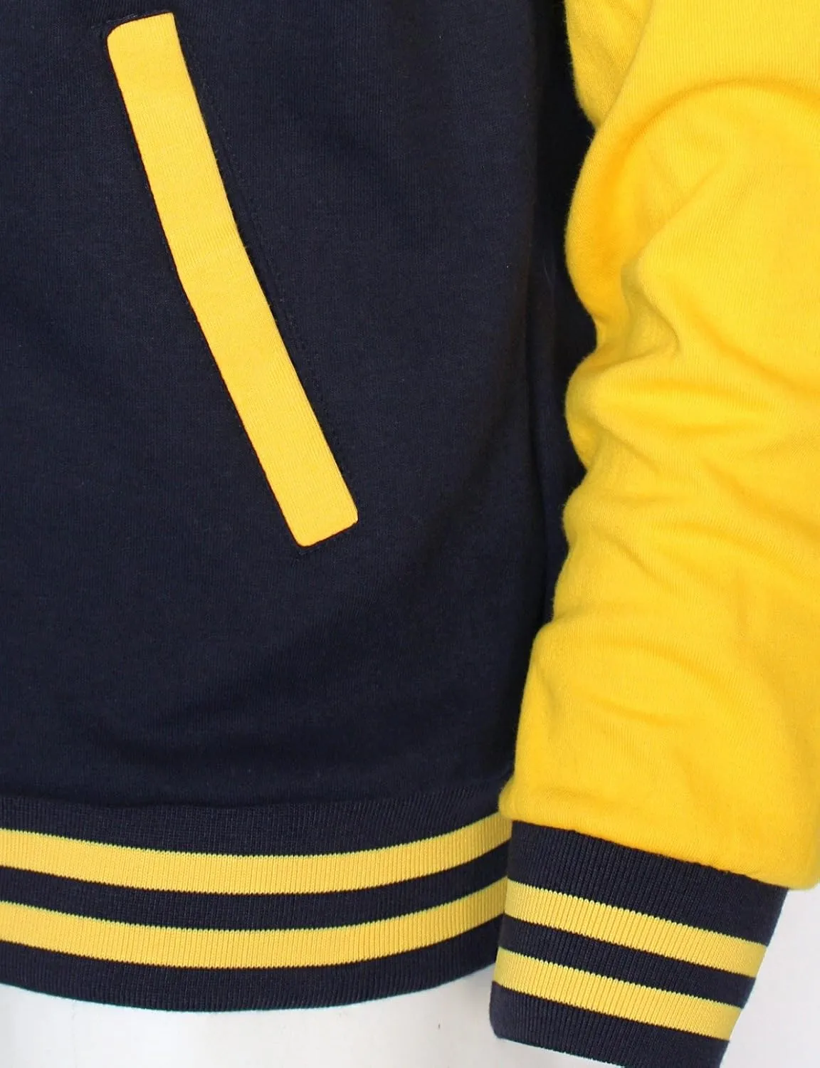 Hoodie Baseball Jacket Varsity Cotton Letterman Jacket