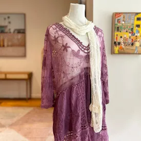 Joni Embroidered Purple Mini