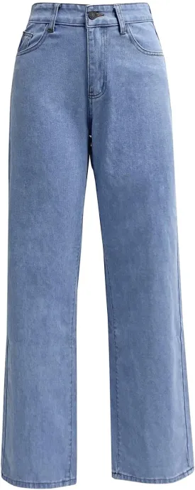 Katchme Womens Minimalist Jeans, Katchme Wide Leg Jeans, 2025 Spring Pants for Women, High Waist Stretch Wide Leg