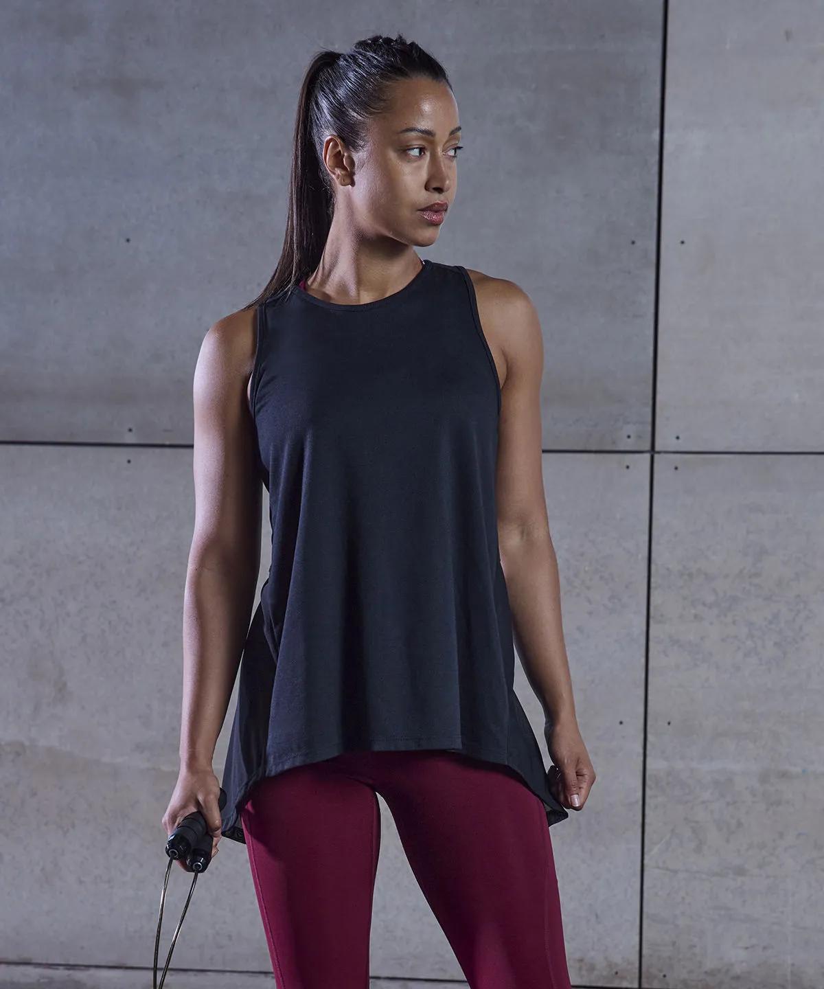 Light Grey - Women's open back vest