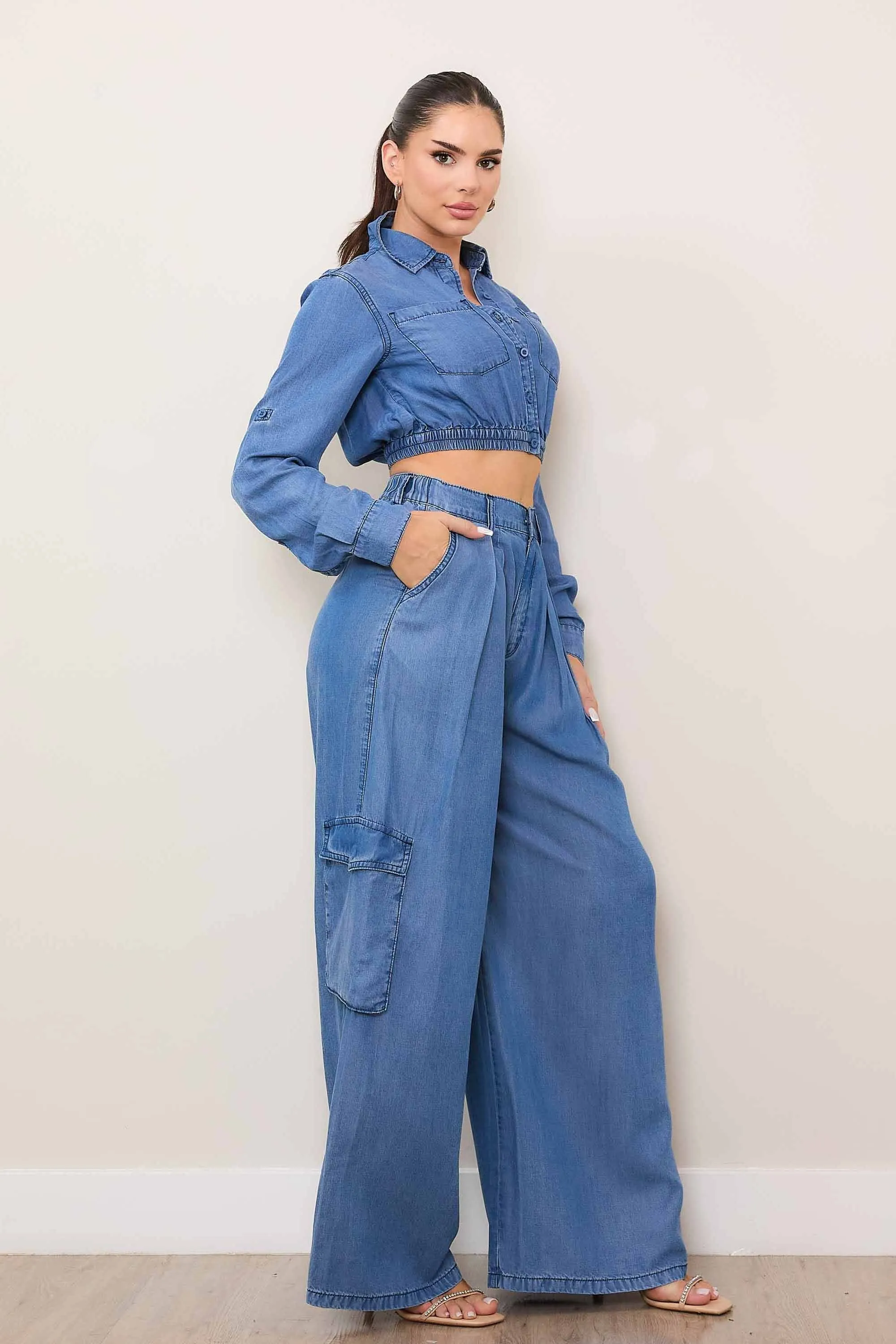 Long Sleeve Tencel Shirt