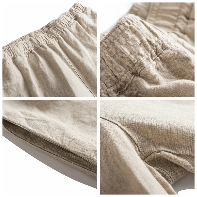 Loose Linen Casual Pants Women Straight Leg pants