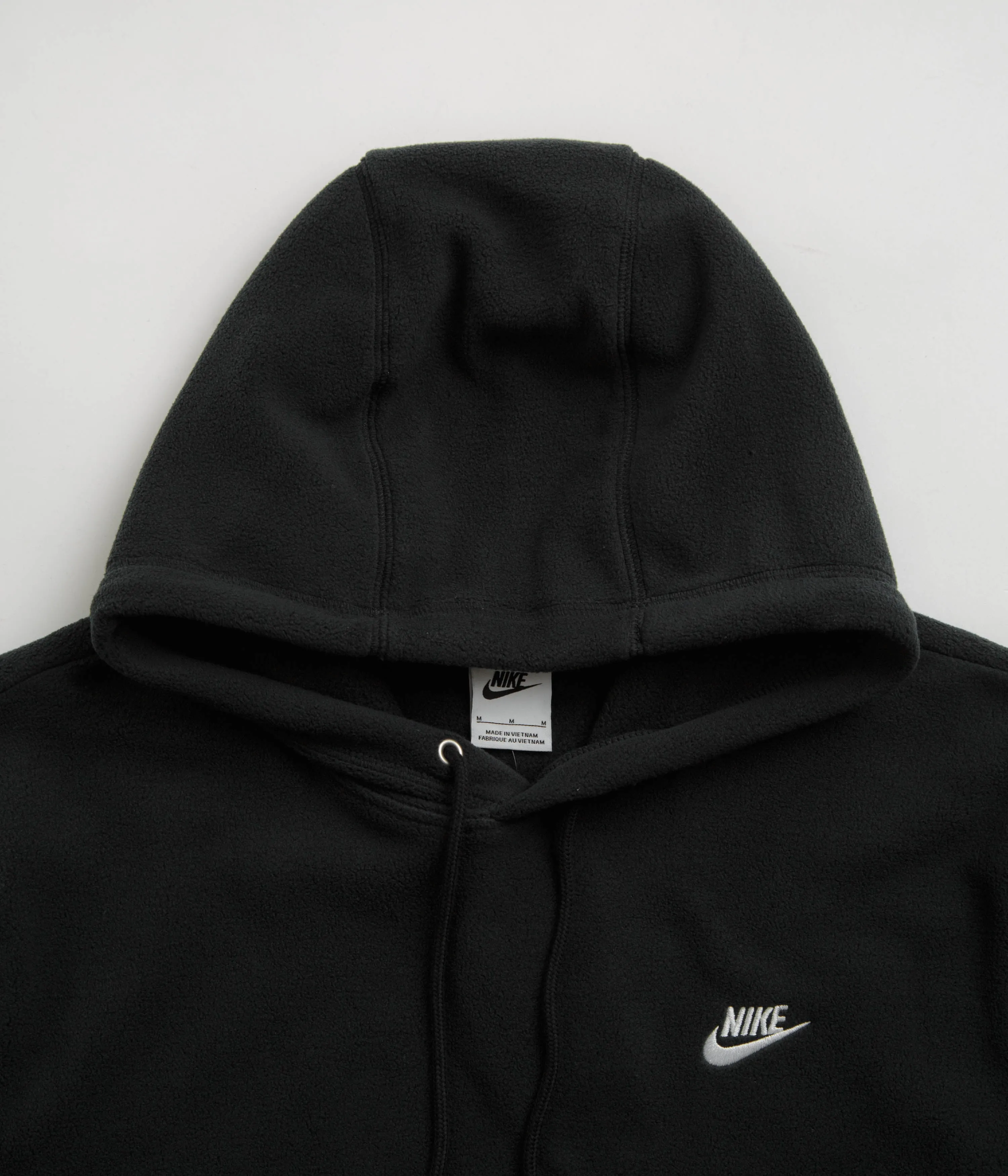 Nike Club Winterized Hoodie - Black / White