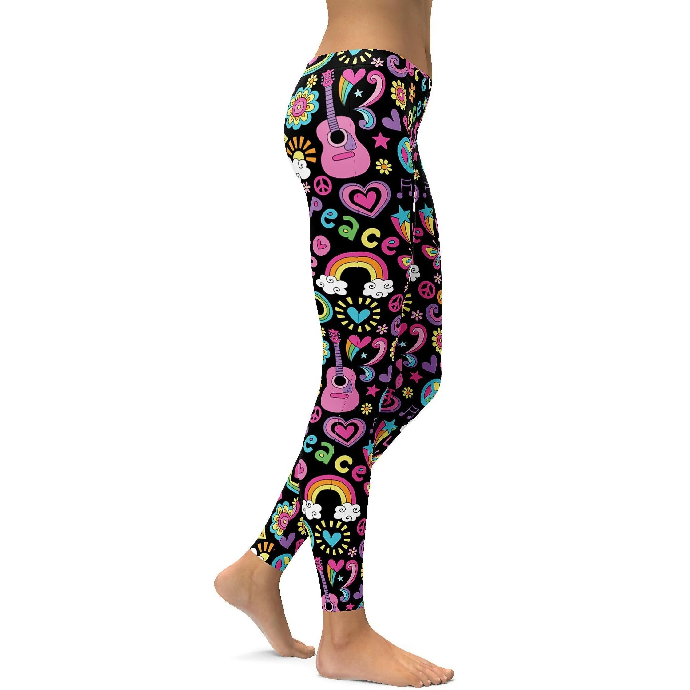 Peace and Love Leggings