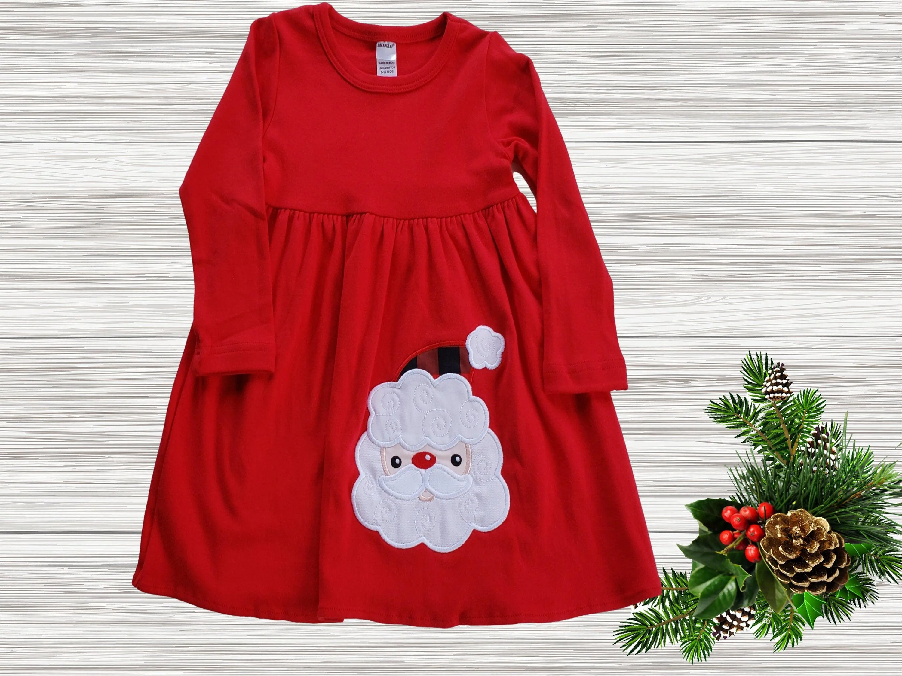 Red Christmas dress | Christmas Baby Girls Dress | Long Sleeve Red Christmas Girl Dress | Knit Girls dress | Long Sleeve Girls Dress