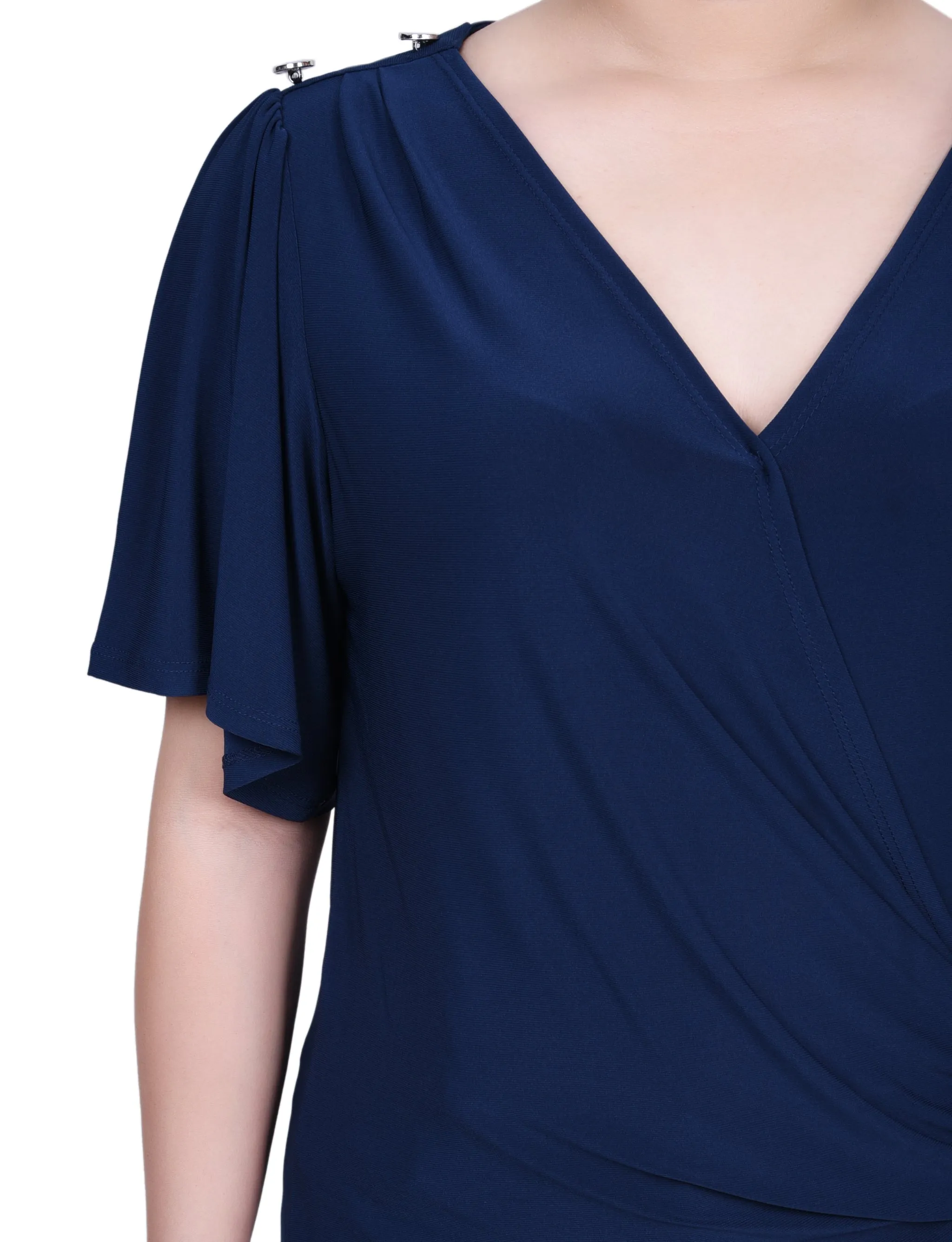 Short Sleeve Wrap Top
