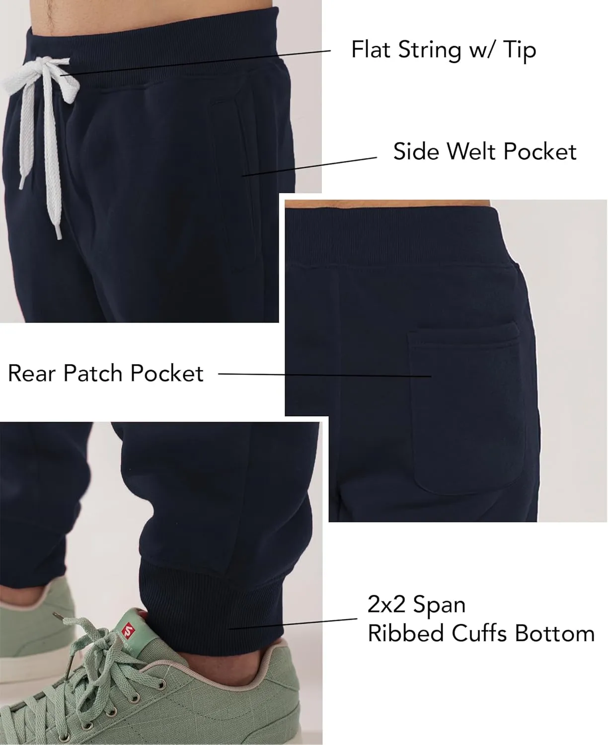 Southpole Men's 1570 Basic Active Fleece Jogger Sweatpants