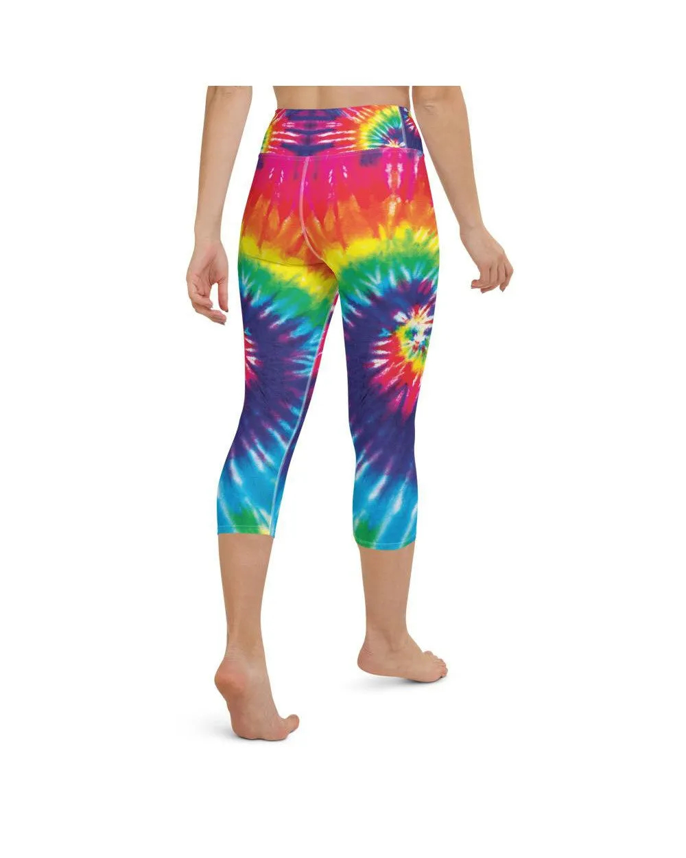 Tie Dye Swirl Yoga Capris