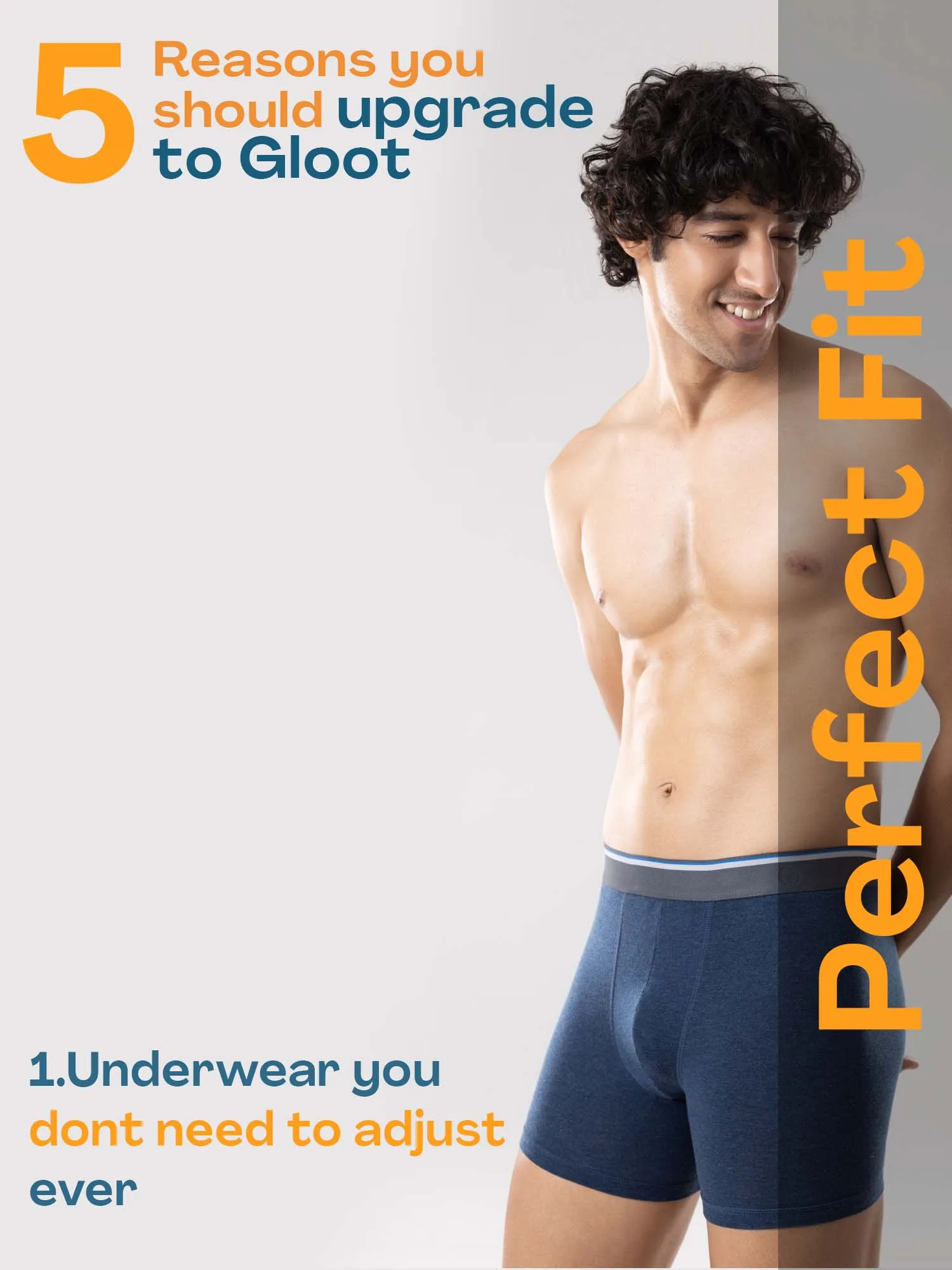 Ultra-Soft Tencel Boxer Brief - Blue Melange