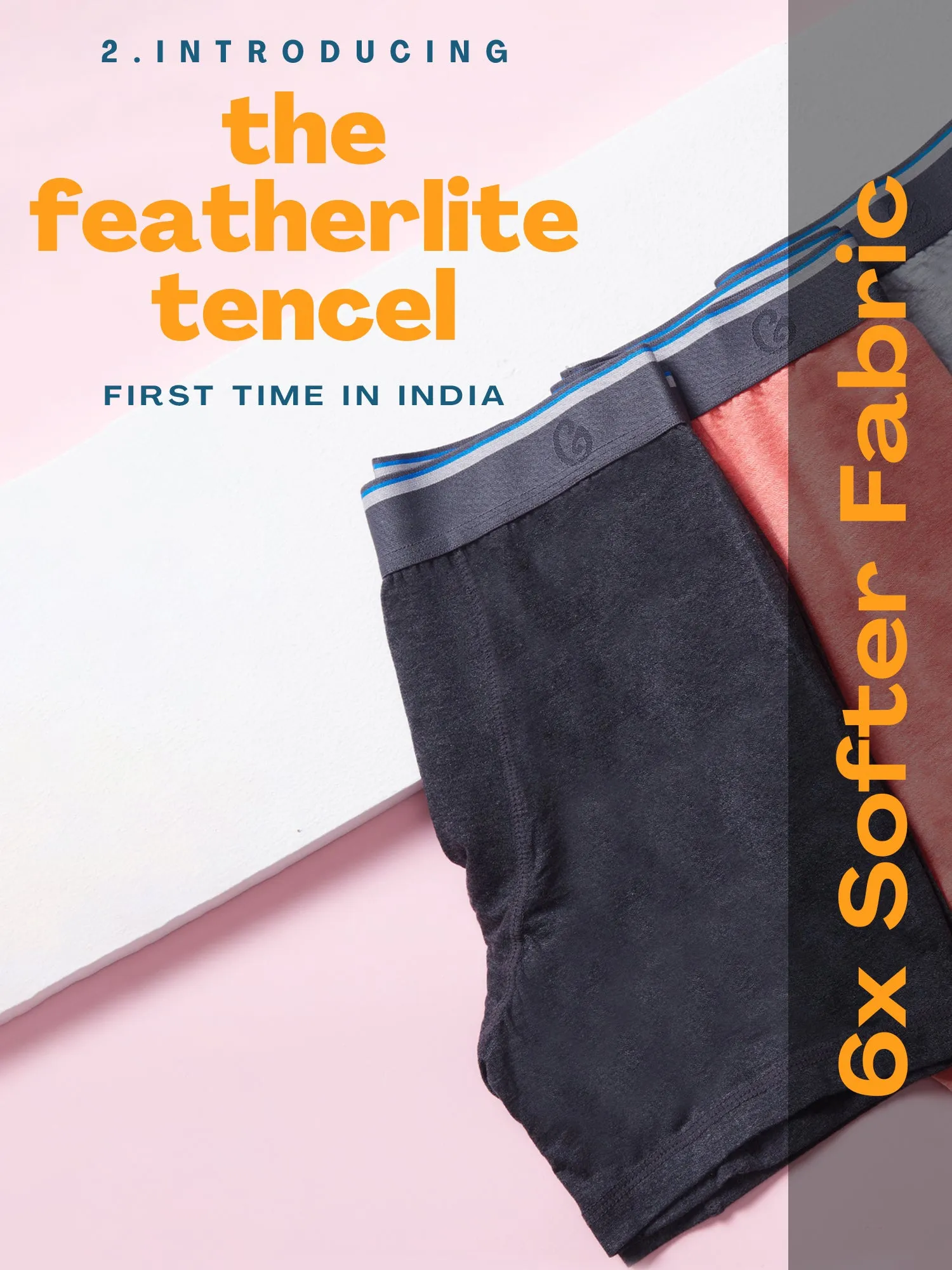Ultra-Soft Tencel Boxer Brief - Blue Melange