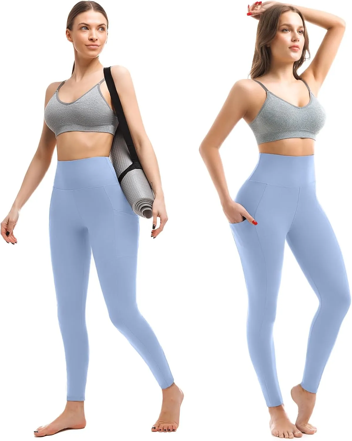 Walifrey Leggings with Pockets for Women, High Waisted Buttery Soft Womens Leggings for Gym Yoga Workout