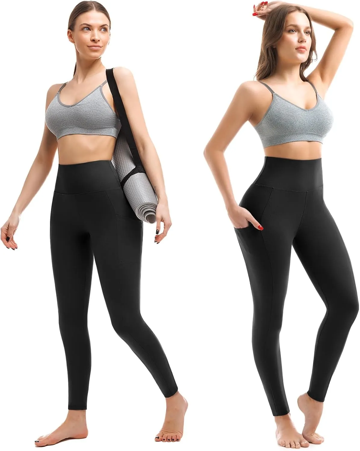 Walifrey Leggings with Pockets for Women, High Waisted Buttery Soft Womens Leggings for Gym Yoga Workout