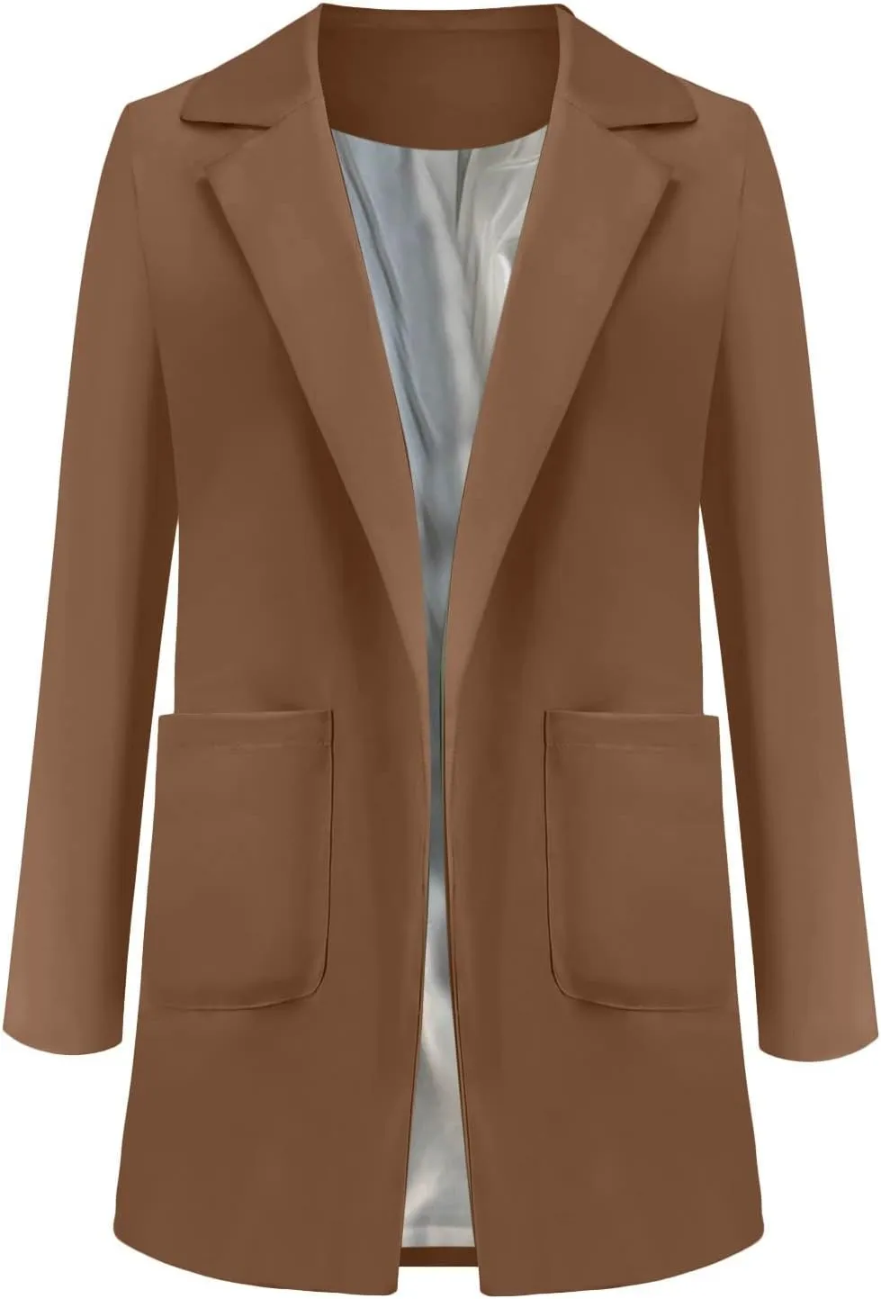 Womens Casual Blazers Lightweight Blazer Jackets Ladies Plus Size Open Front Outwear Cardigans Long Sleeve Work Office Jacket