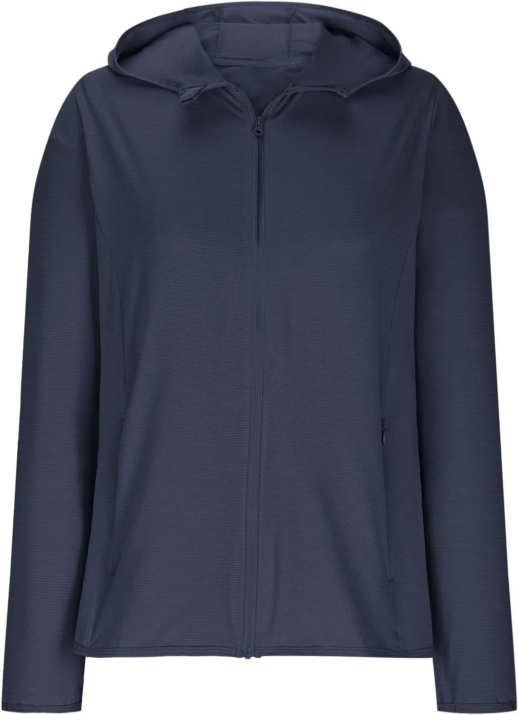Womens UPF 50  Sun Protection Hoodie Jacket Lightweight Quick Dry Active Uv Shirts, Outdoort Hiking Zip Up Jacket